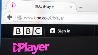BBC iPlayer open on an internet browser