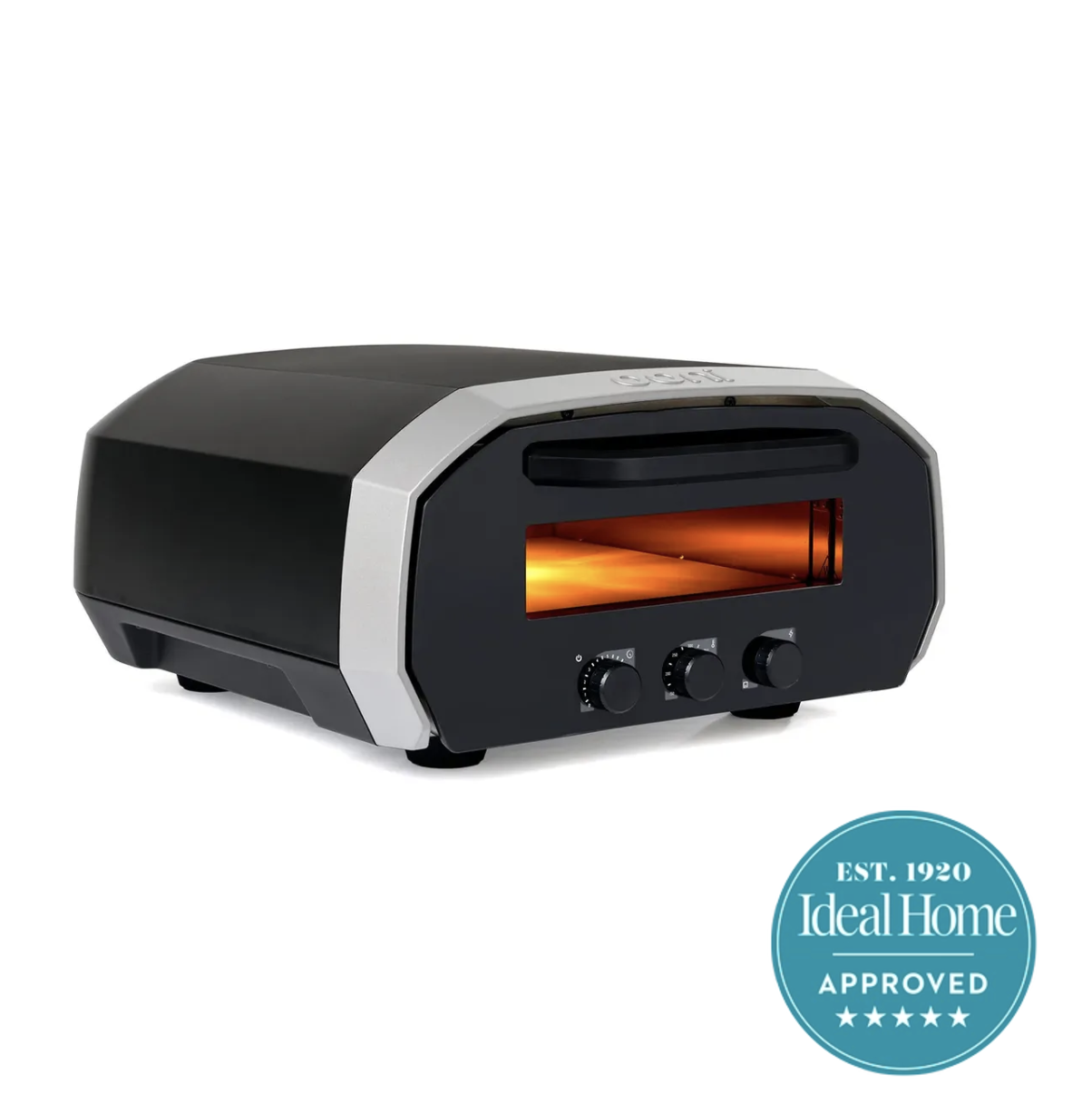Ooni pizza oven on white background