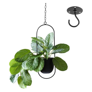 A hanging metal planter from Amazon