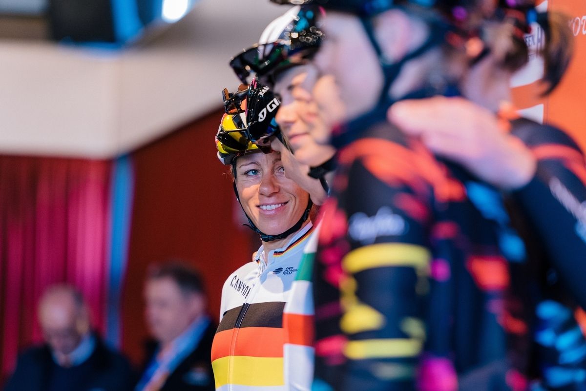 The Canyon//SRAM team presented to the crowd
