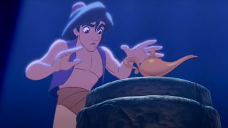 Aladdin and the lamp in Aladdin