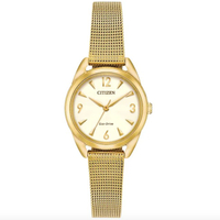 Mesh Gold-Tone watch – £169 | Citizen 