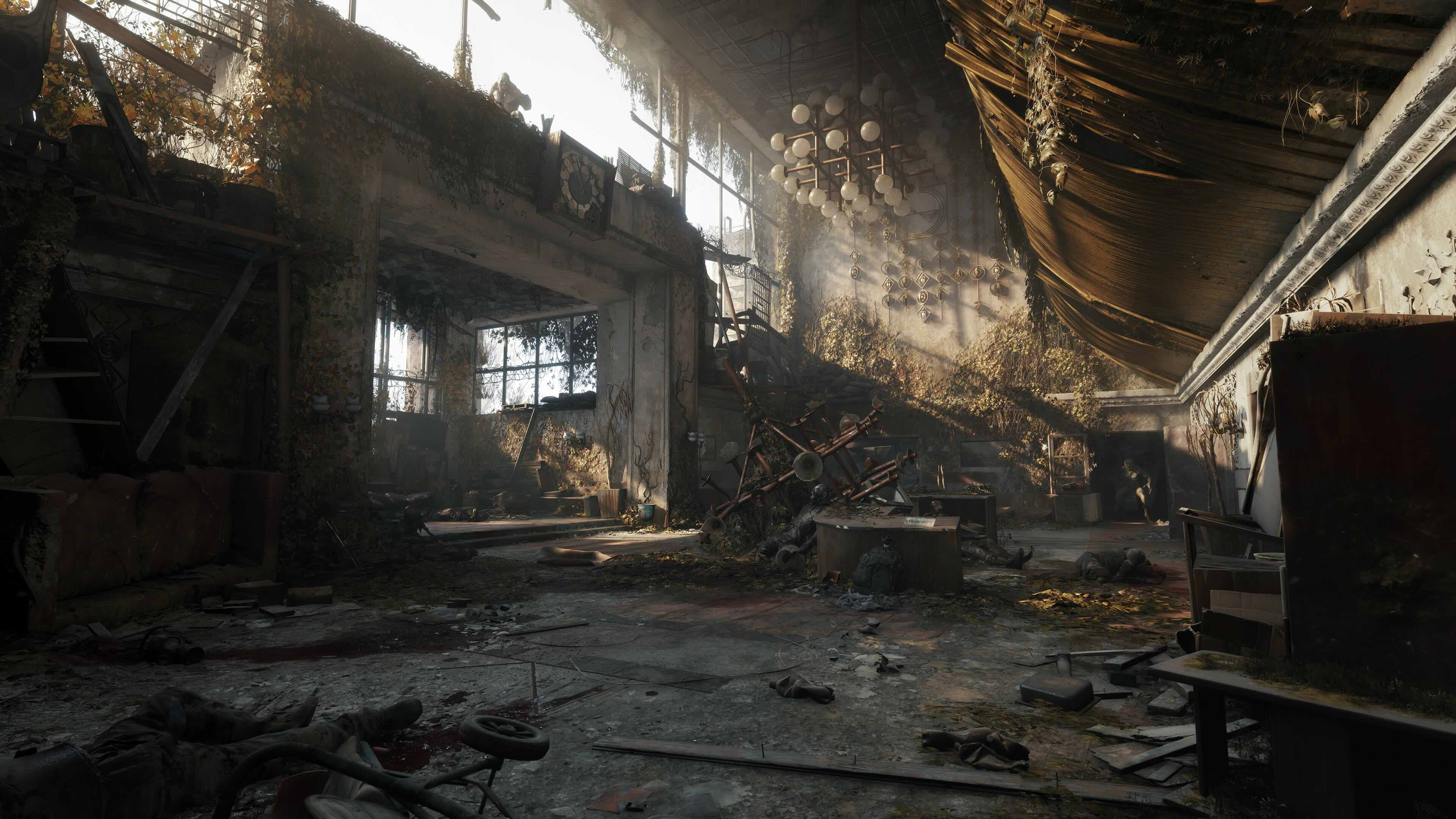 Ruined station.