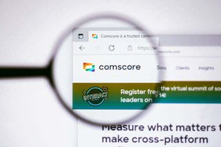 Comscore logo on website