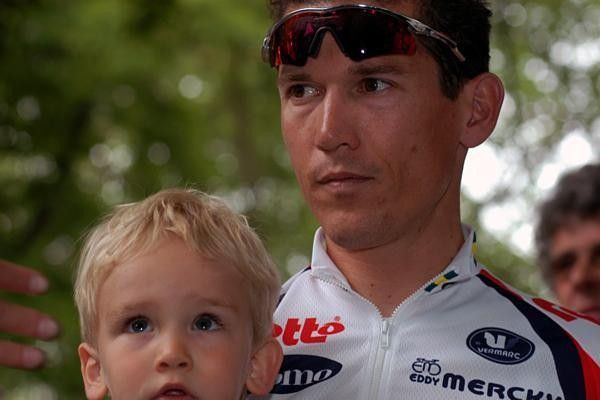 Robbie and son Ewan,