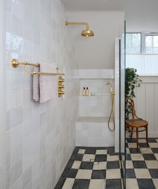 Shower with seat