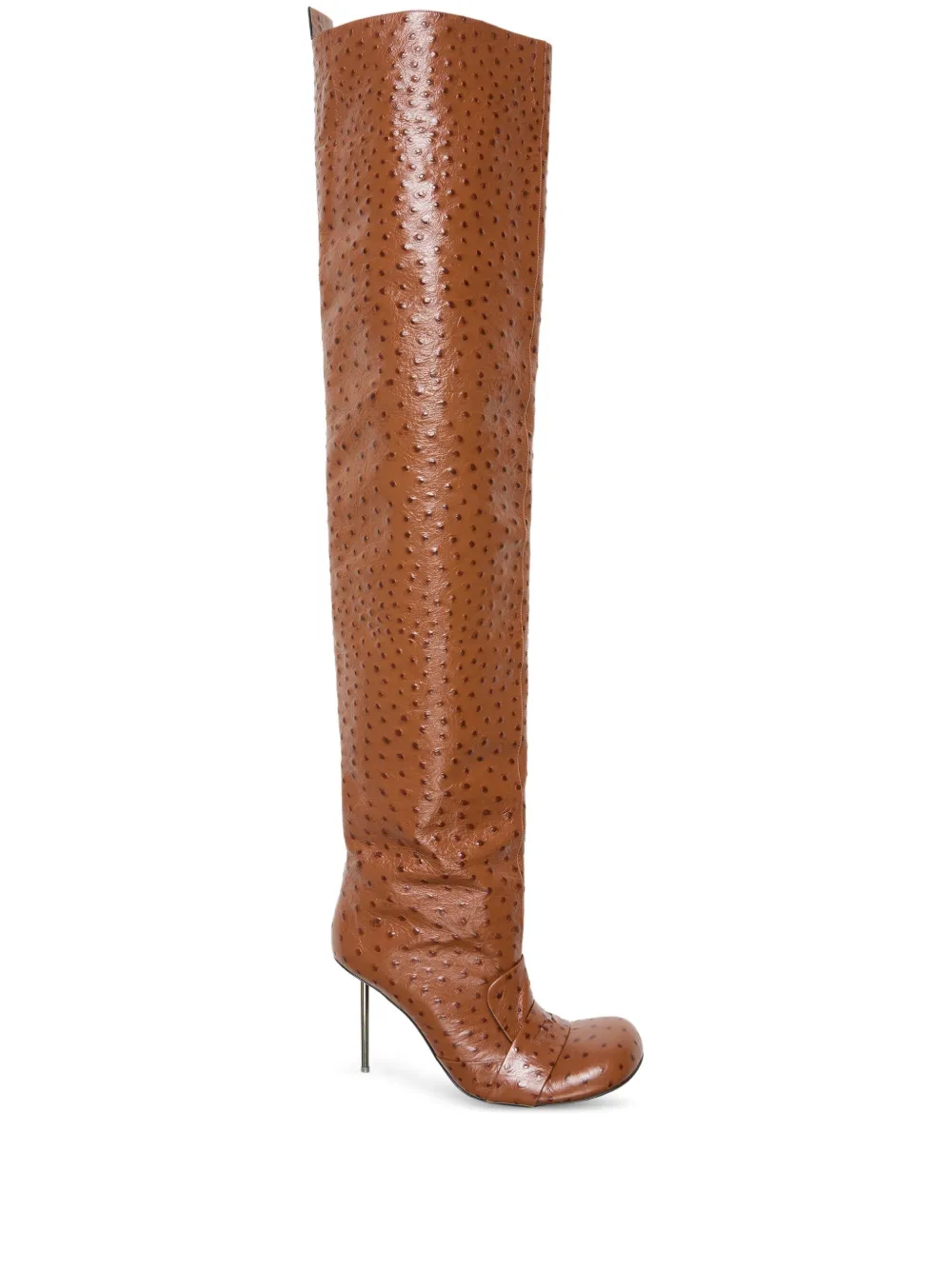 Acne Studios 100mm Ostrich-Print Stiletto Boots | 36