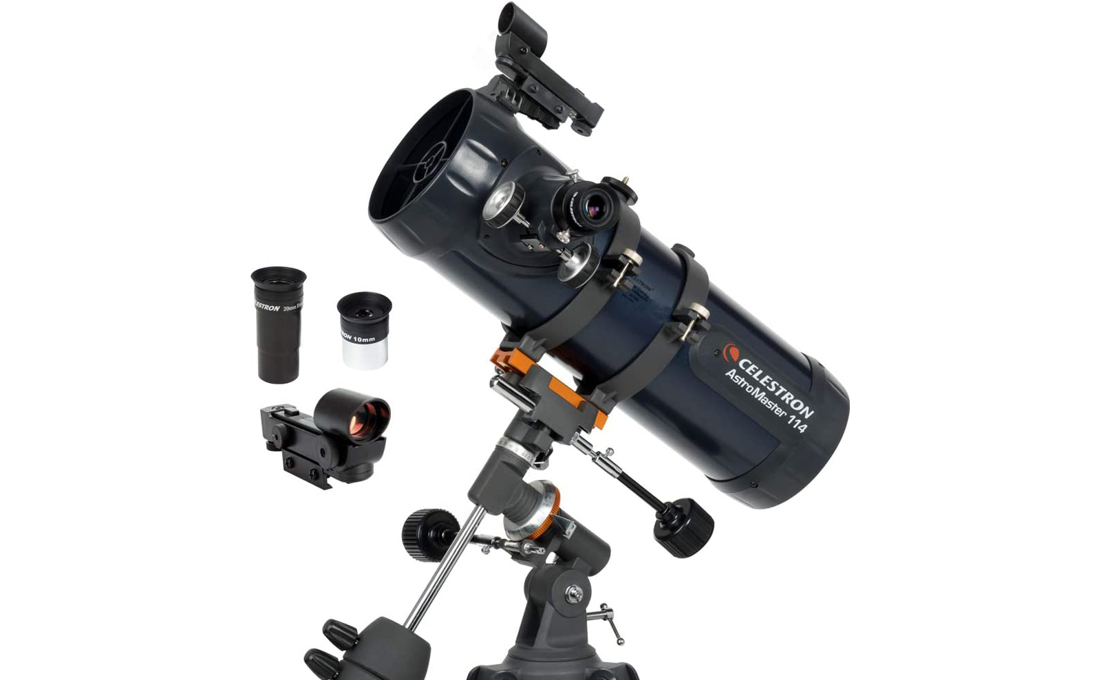 Ньютонівський рефлекторний телескоп Celestron AstroMaster 114 EQ