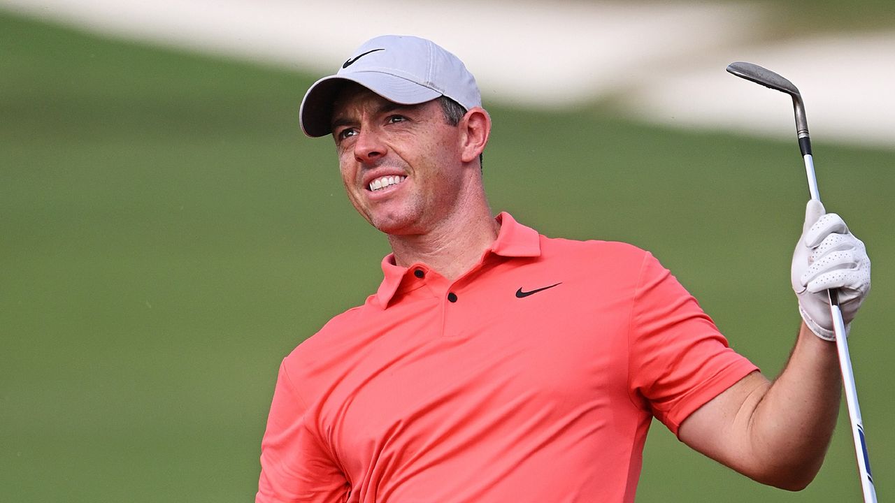 Rory McIlroy at the 2023 DP World Tour Championship in Dubai