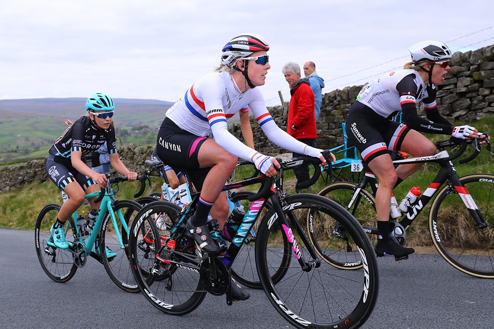 Hannah Barnes at the Tour de Yorkshire