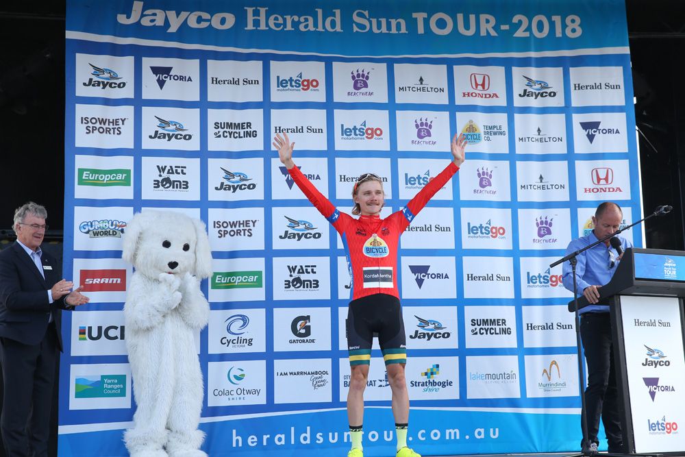 Brad Evans (Mobius BridgeLane) on the podium