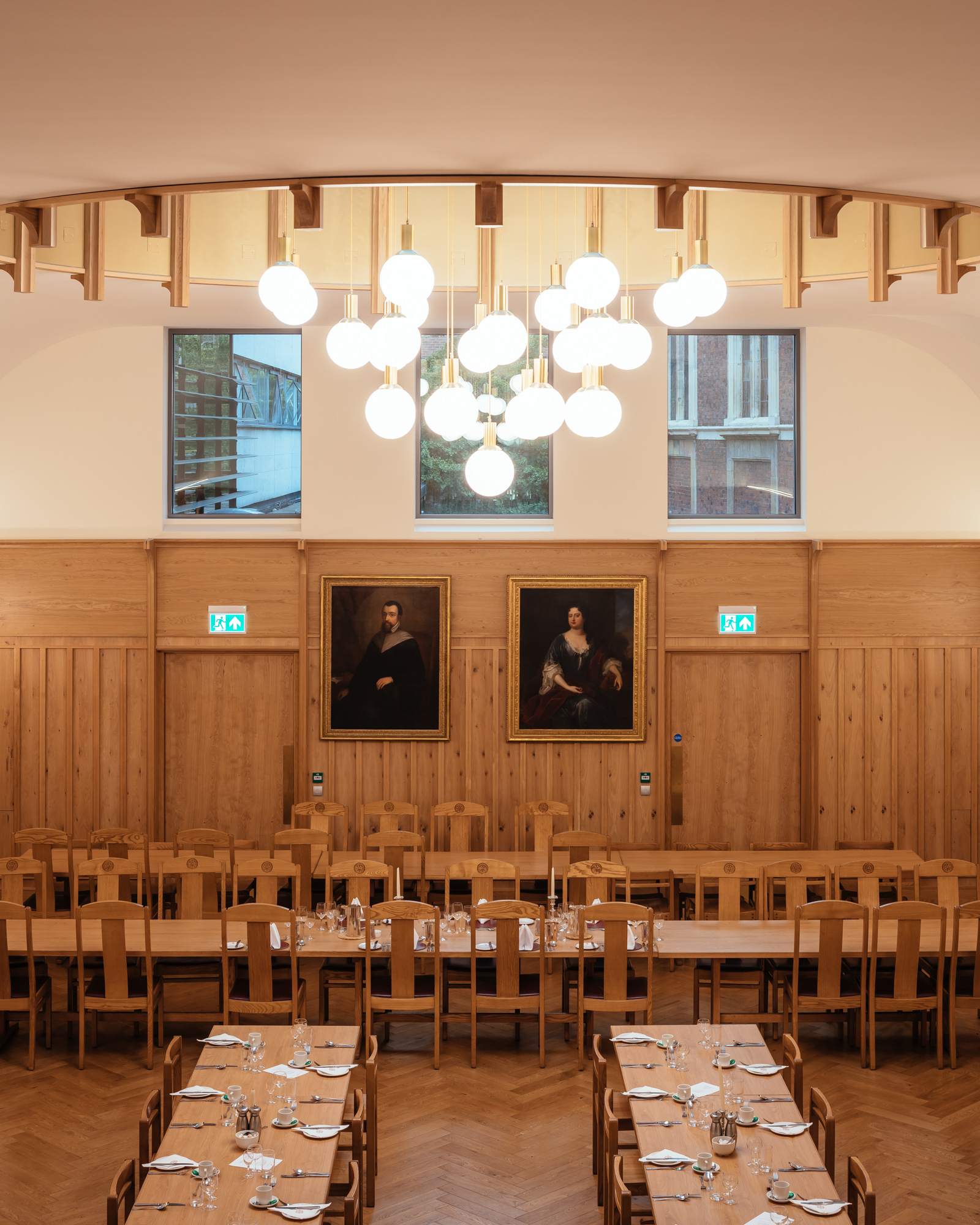 main dinning hall at St Catharine's College, Cambridge