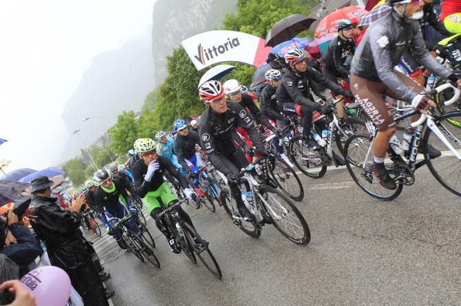 The riders start stage 12 of the Giro d'Italia