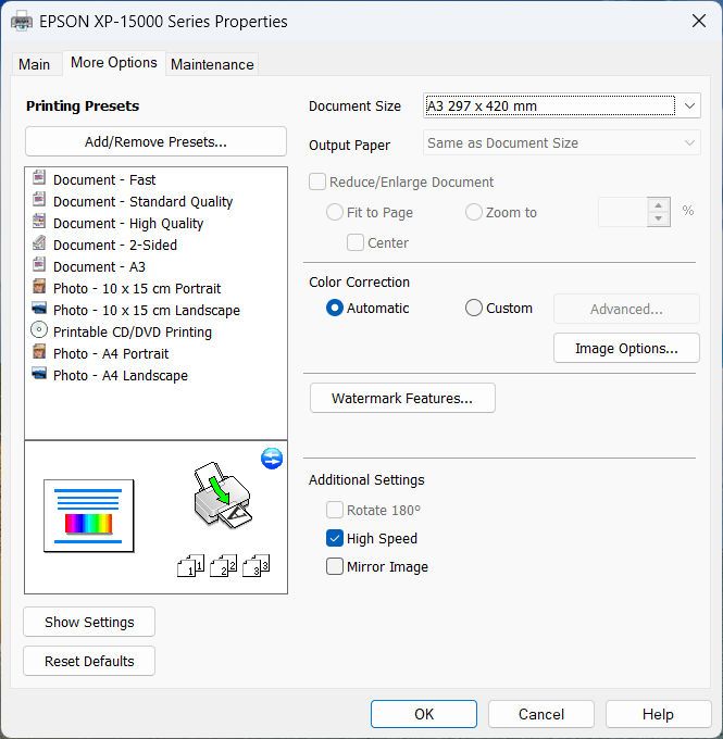Epson Expression Photo HD XP-15000