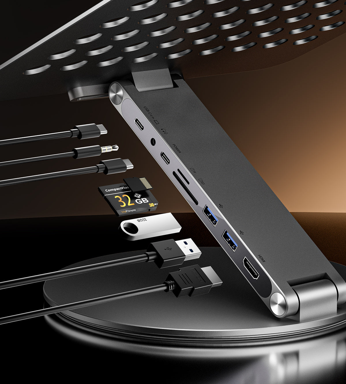 Kuxiu X53 Hub Multifunctional Laptop Stand