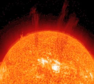 Sun's Plasma Arms