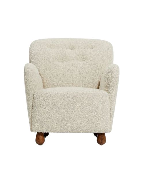 Lido Armchair in Bone Boucle
