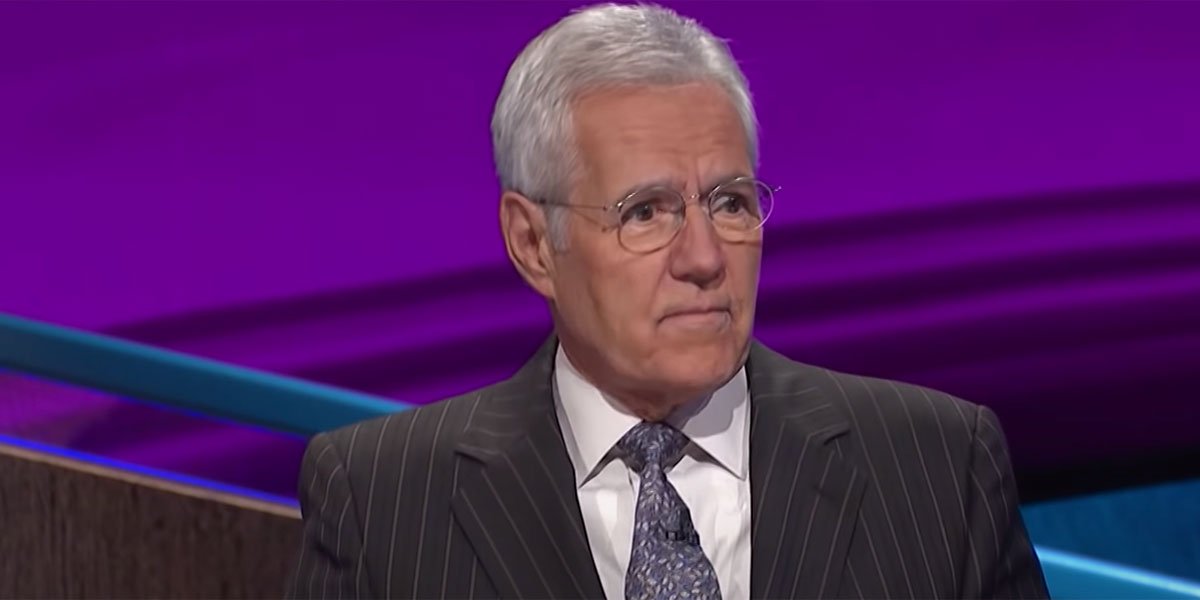 Alex Trebek hosting Jeopardy