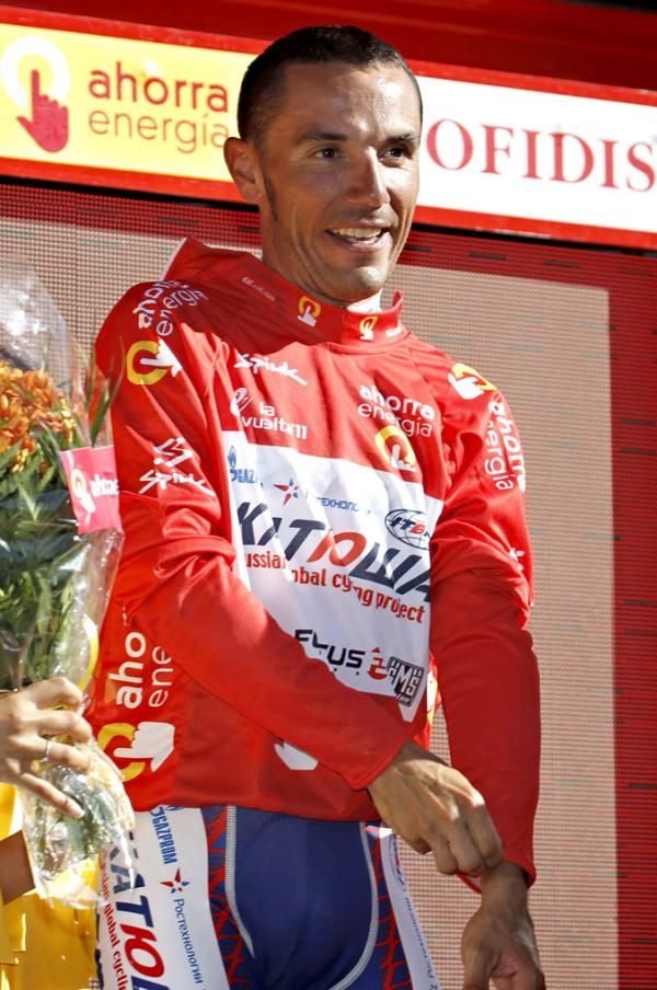 Joaquim Rodriguez (Katusha) in the red jersey.