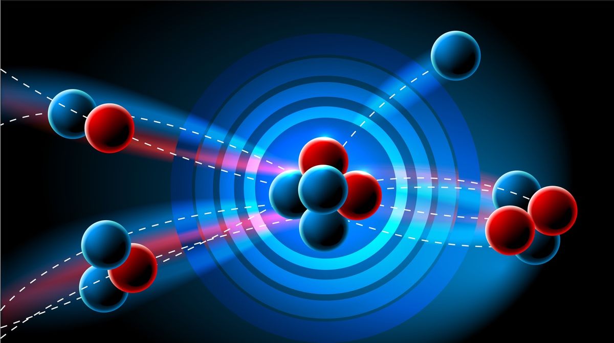 A nuclear chain reaction.