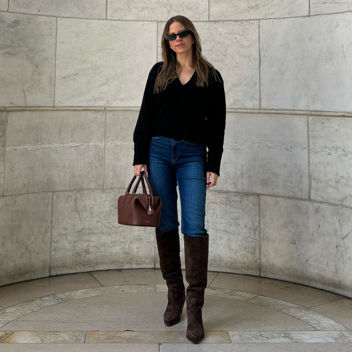 I Know You're Stylish If You Tuck Your Jeans Into Boots Like These 5 Chic Women