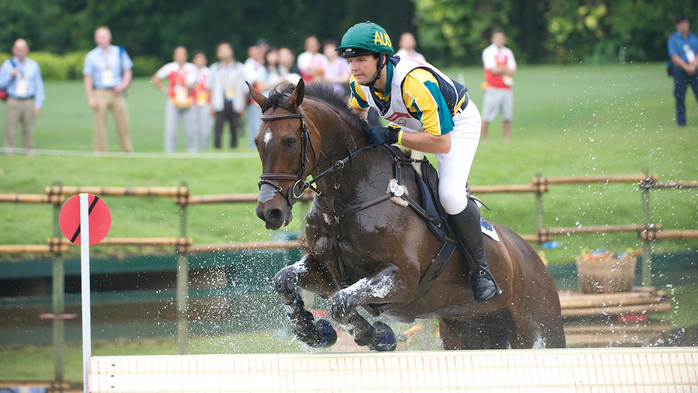 Clayton Fredericks and Ben Along Time at the 2008 Olympics.