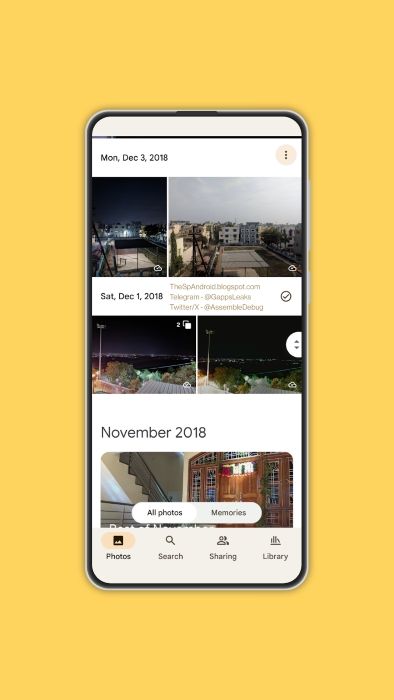 Screenshot of the Photo Stack feature on Google Photos