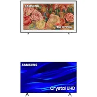 SAMSUNG 43-Inch Class QLED 4K LS03D The Frame Series Quantum HDR Smart TV (QN43LS03D) + 65-Inch Class Crystal UHD 4K TU690T Series HDR Smart TV |$1,445$897 at Amazon