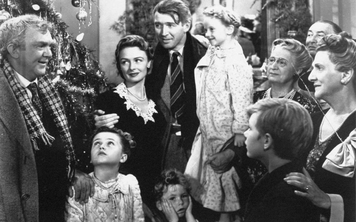 In &#039;It&#039;s A Wonderful Life,&#039; George Bailey (Jimmy Stewart) fights off despair after being confronted with a life of unfulfilled dreams. 