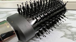 A close up of the brush on the Hot Tools Volumiser Set 2-in-1 Brush and Dryer