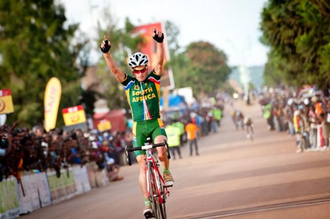 Darren Lill (National Team South Africa) wins stage 3 in Tour of Rwanda 2012