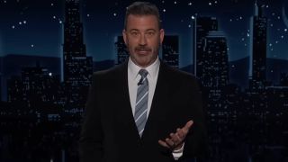 Jimmy Kimmel gives his opening monologue on Jimmy Kimmel Live!