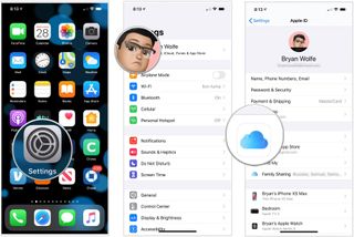 How to buy more iCloud storage on iPhone and iPad by showing steps: Open Settings, Tap your Apple ID, Tap iCloud