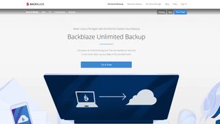 Backblaze website