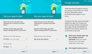 Restore your apps and agree to Google's EULA