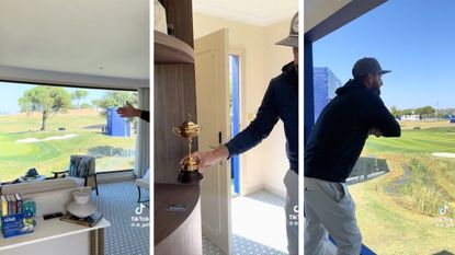 Screengrabs inside a Ryder Cup hotel
