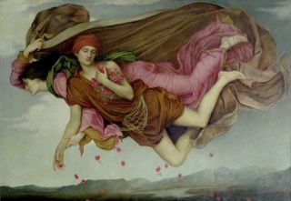 Night and Sleep by Evelyn De Morgan, an accomplished allegorical work with a firm grasp of anatomy. Picture courtesy of De Morgan Collection/De Morgan Foundation, via the National Portrait Gallery.