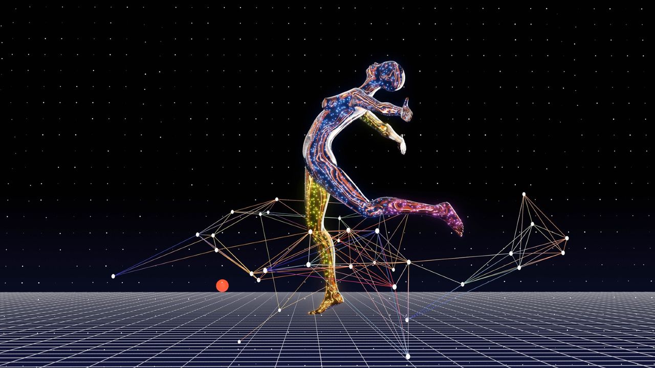 A robotic dancer.