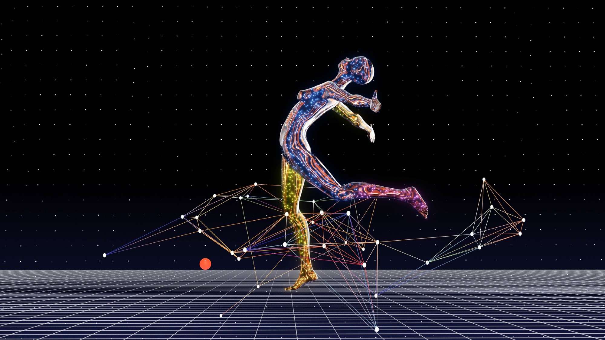 A robotic dancer.