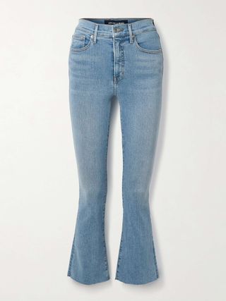 Carolina Cropped High-Rise Flared Jeans