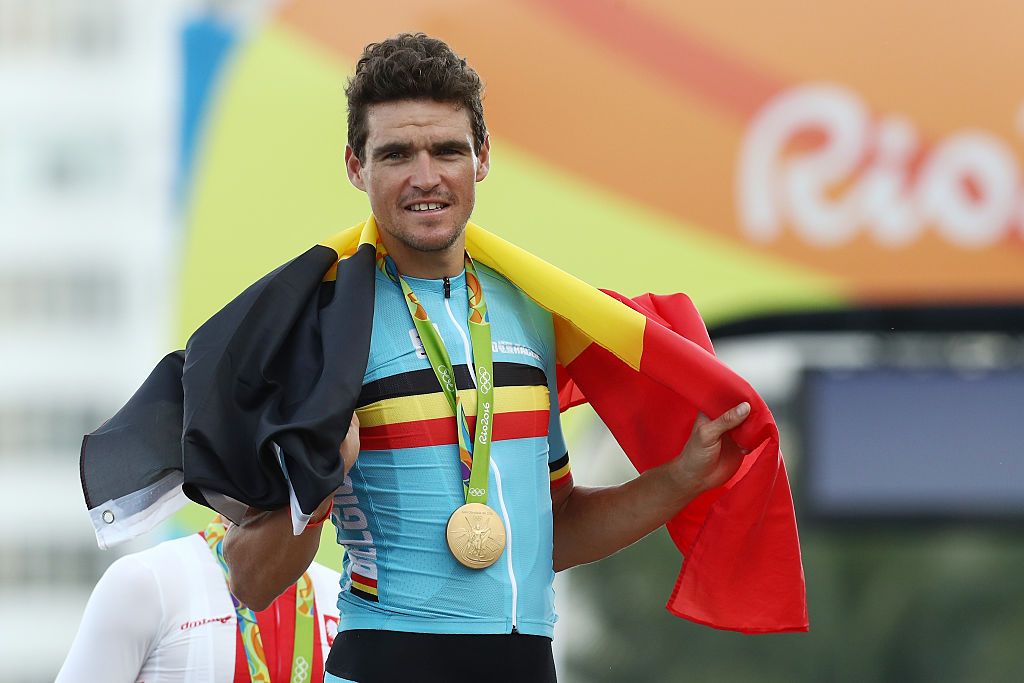 during the Men&#039;s Road Race on Day 1 of the Rio 2016 Olympic Games at the Fort Copacabana on August 6, 2016 in Rio de Janeiro, Brazil.