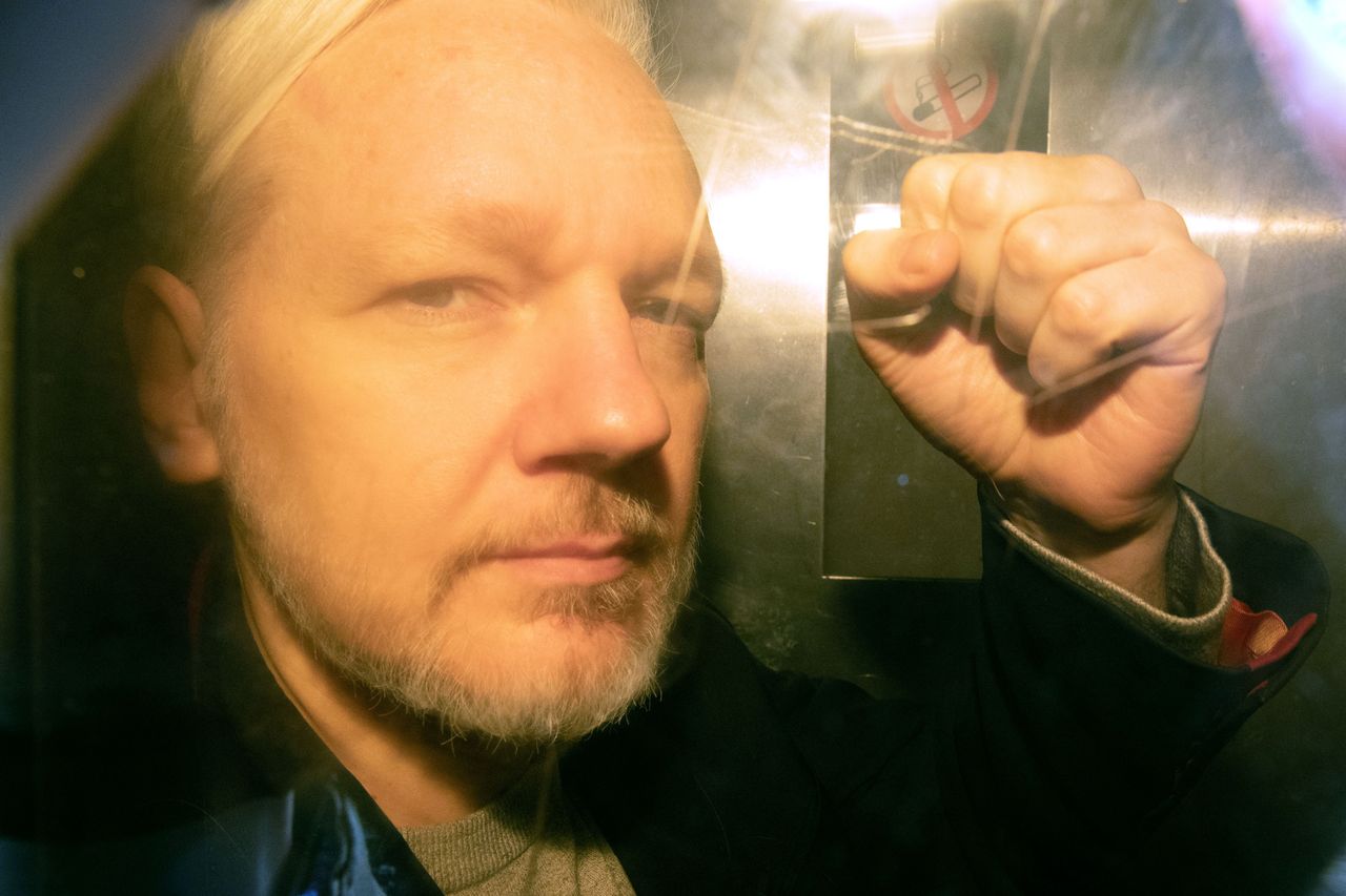 Julian Assange in London