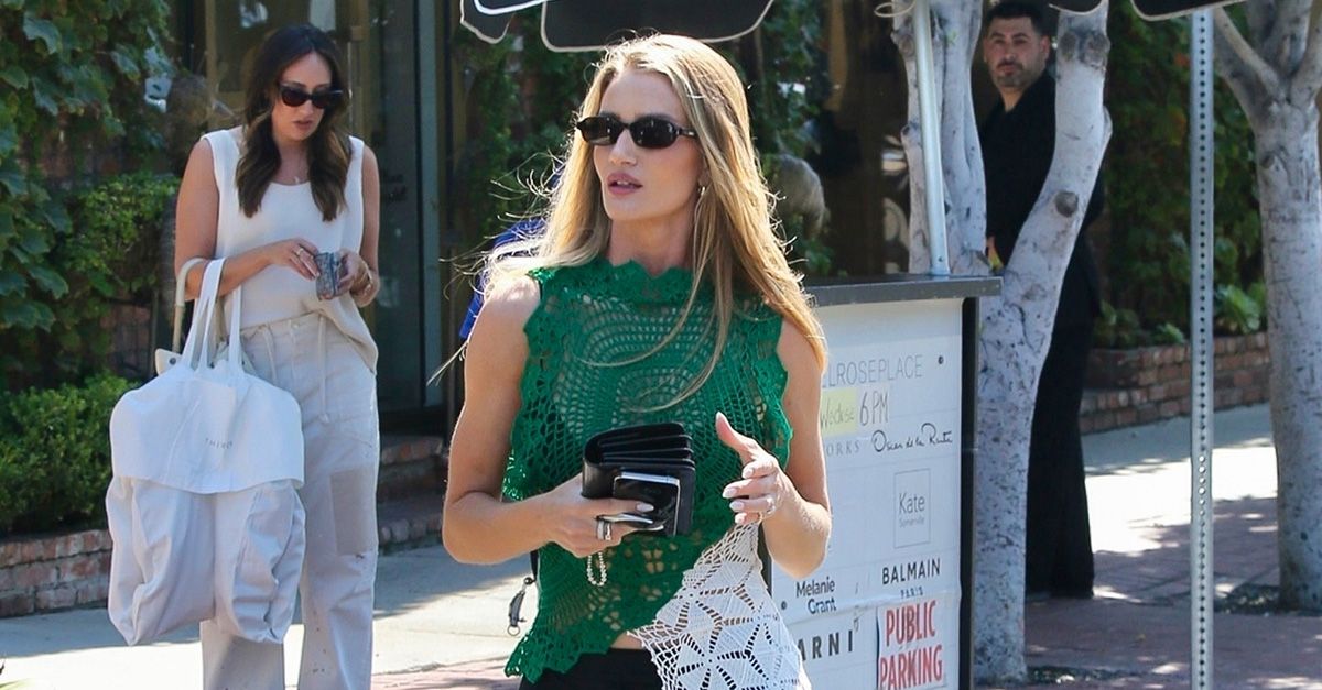 Rosie Huntington-Whiteley Just Wore Classic Wide-Leg Pants