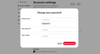 Pinterest password