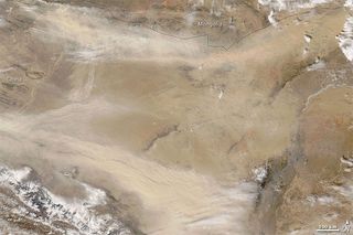 dust above the Gobo Desert