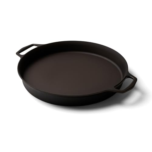 Field Company 16-Inch (double-Handled) Cast Iron Skillet &amp;ndash; No.16, Perfect for 8+ Servings, Oven Roasting &amp;amp; Live-Fire Grilling, Smooth &amp;amp; Preseasoned, Made in Usa, Non-Toxic, Vintage Design