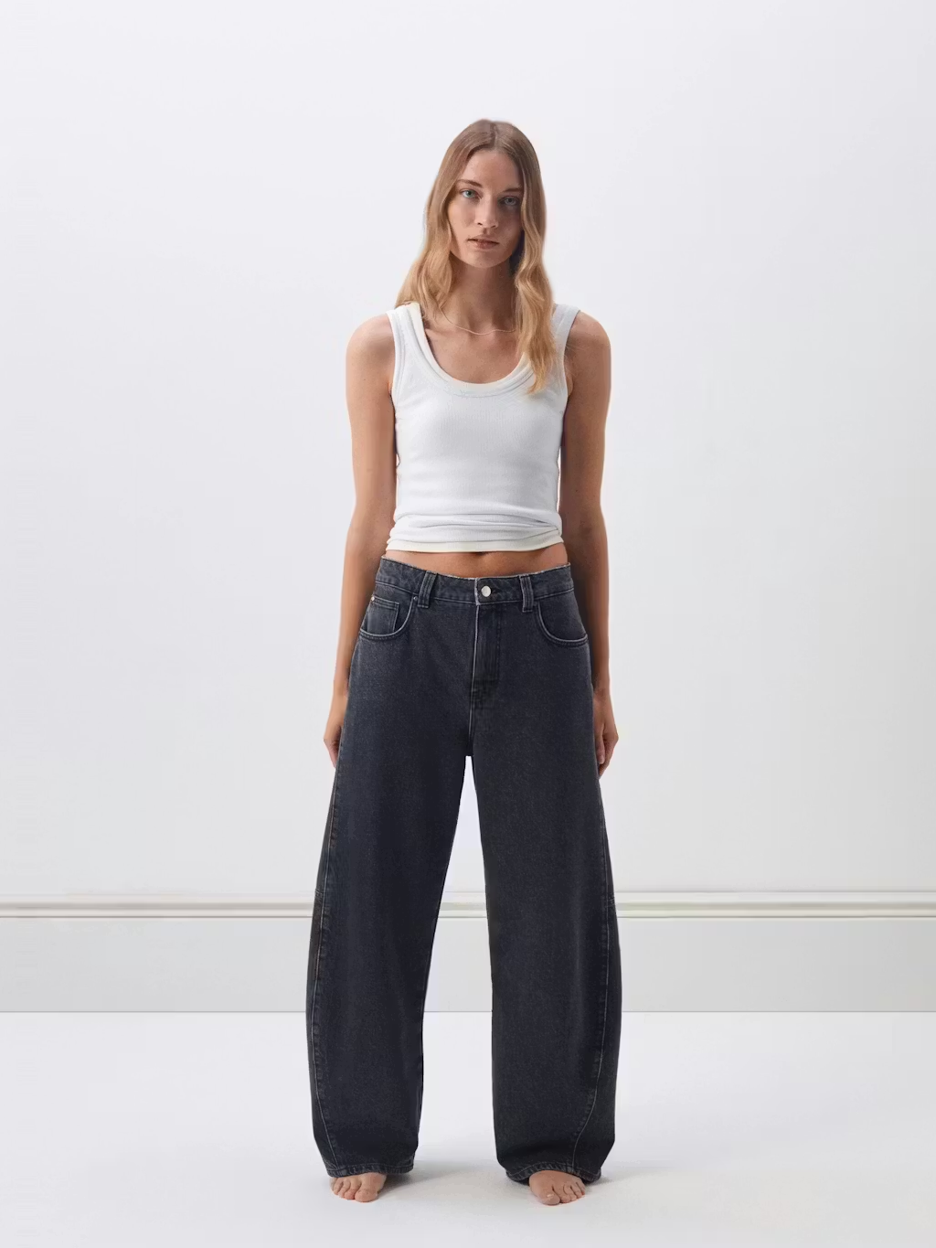 hush, Bree Horseshoe Barrel Leg Jeans