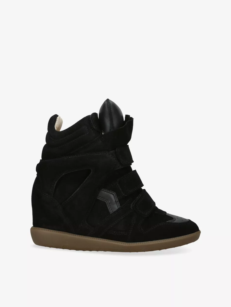 Bekett Suede and Leather High-Top Trainers - Eur 34 / 1 Uk Women