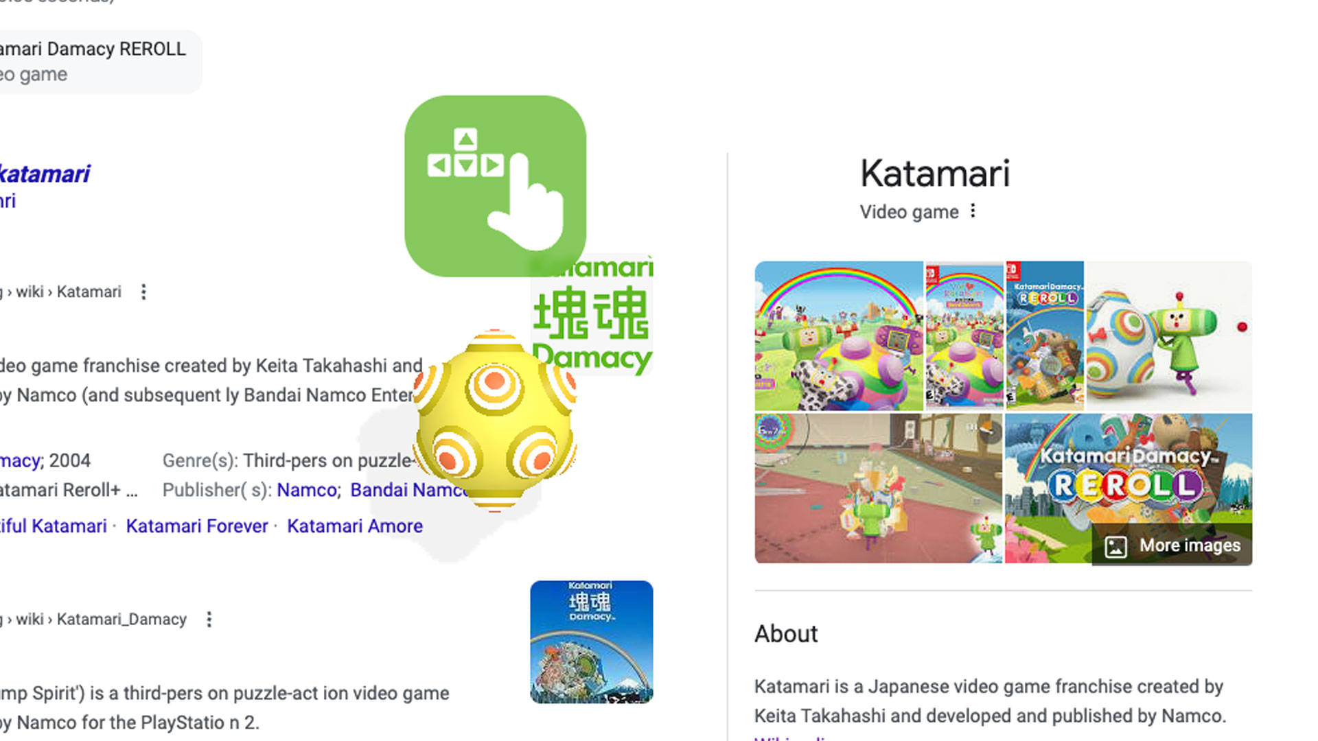 Katamari Google Easter Egg #easteregg #Google #katamari #gaming