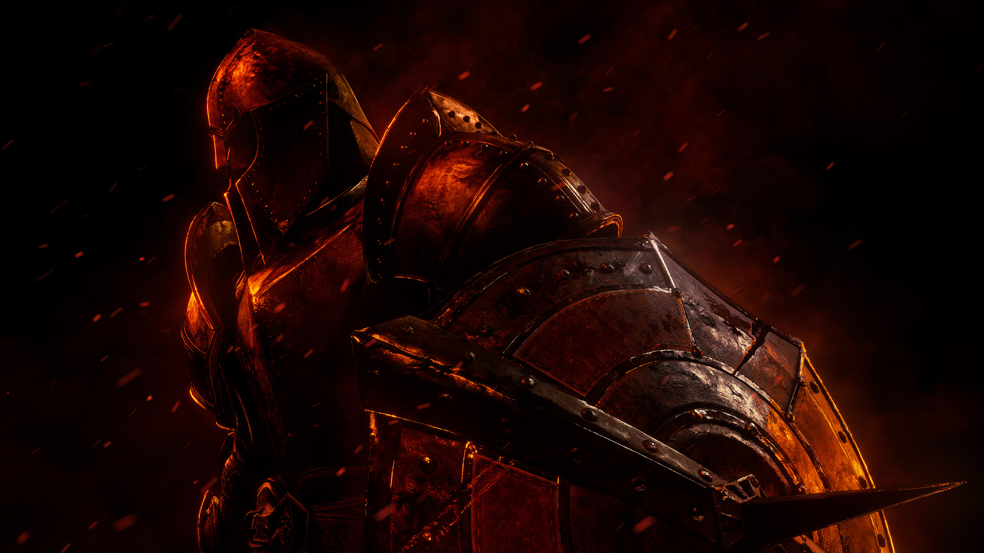 Key art for The Elder Scrolls 4: Oblivion Remastered, showing the hero in closeup with a shield